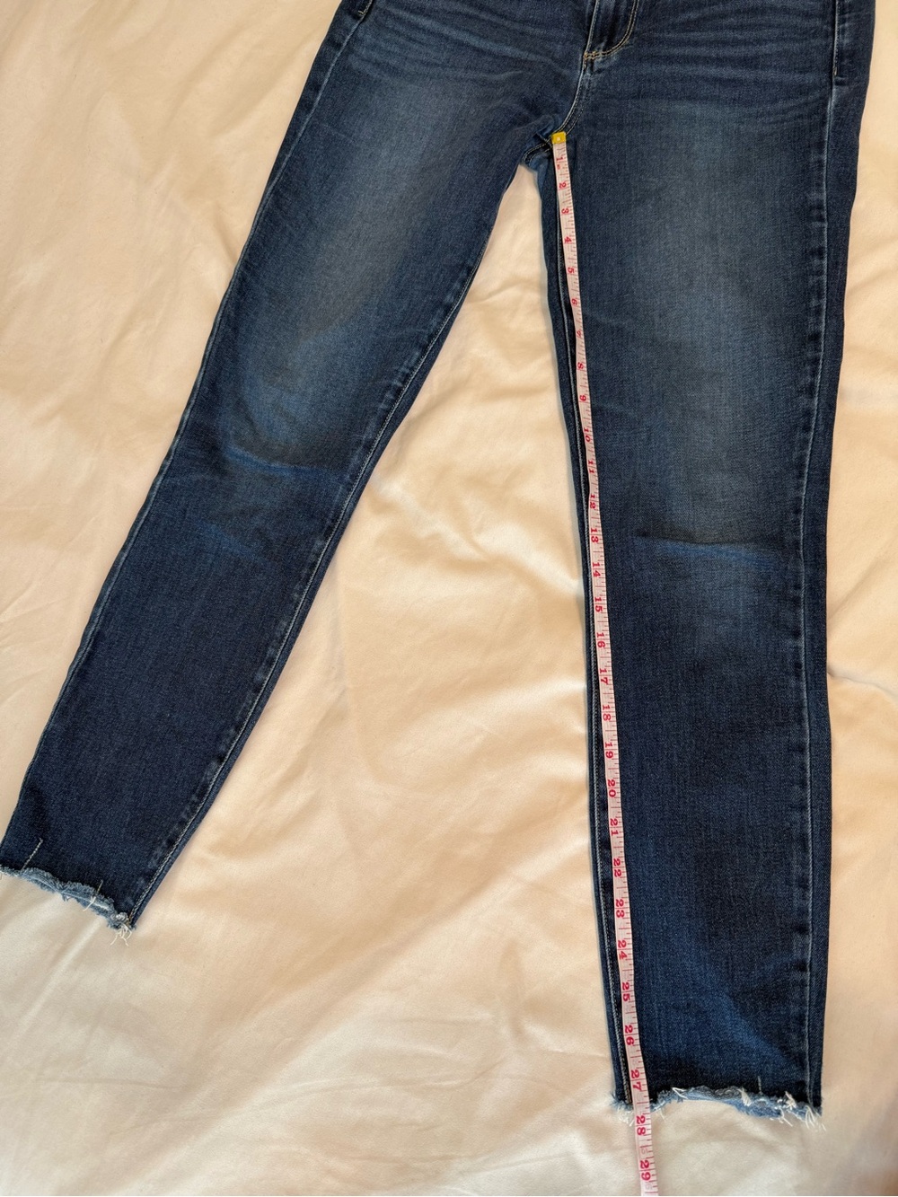 PAIGE Denim Verdugo Ankle in Darton Distressed Raw Frayed Hem Jeans Skinny 29 - Picture 7 of 11